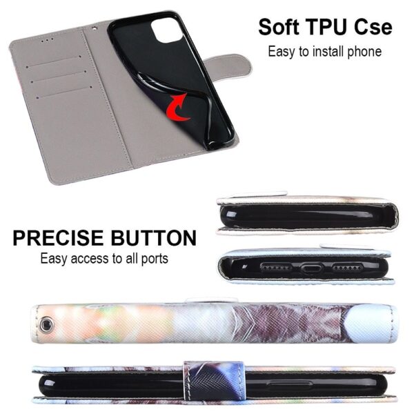 Θήκη Xiaomi Mi 10 Lite 5G Βιβλίο Coloured Drawing Cross Texture Horizontal Flip Case Big Cat Holding Kitten