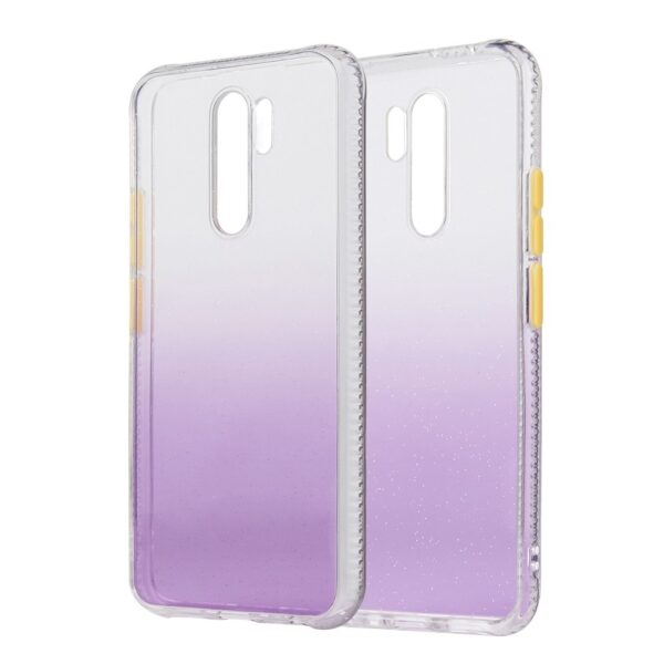 Θήκη Xiaomi Redmi 9 Σιλικόνης Μωβ Gradient Shockproof TPU Case with Detachable Buttons Purple Θήκη Xiaomi Redmi 9 Σιλικόνης Μωβ Gradient Shockproof TPU Case with Detachable Buttons Purple