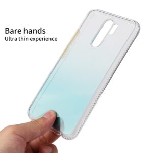Θήκη Xiaomi Redmi 9 Σιλικόνης Μωβ Gradient Shockproof TPU Case with Detachable Buttons Purple