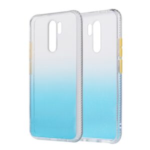 Θήκη Xiaomi Redmi 9 Σιλικόνης Μπλε Gradient Shockproof TPU Case with Detachable Buttons Blue