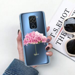 Θήκη Xiaomi Redmi Note 9 Σιλικόνης Ομπρέλα Shockproof Painted TPU Protective Case Flower Umbrella