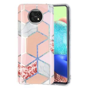 Θήκη Xiaomi Redmi Note 9T Σιλικόνης Ρόμβους Electroplating TPU Protective Case Pink Pink Rhombus