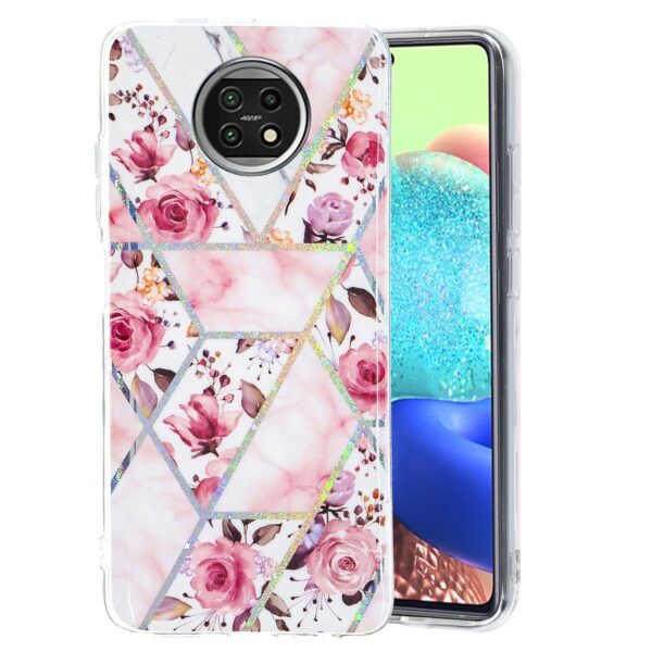 Θήκη Xiaomi Redmi Note 9T Σιλικόνης Τριαντάφυλλα Plating TPU Protective Case Rose