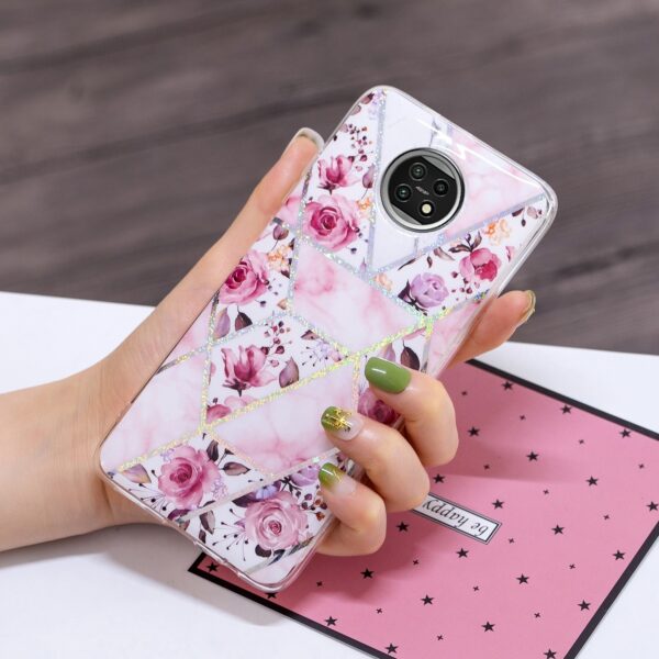 Θήκη Xiaomi Redmi Note 9T Σιλικόνης Τριαντάφυλλα Plating TPU Protective Case Rose