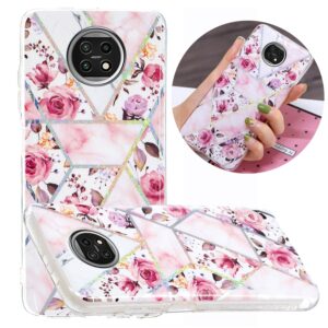 Θήκη Xiaomi Redmi Note 9T Σιλικόνης Τριαντάφυλλα Plating TPU Protective Case Rose