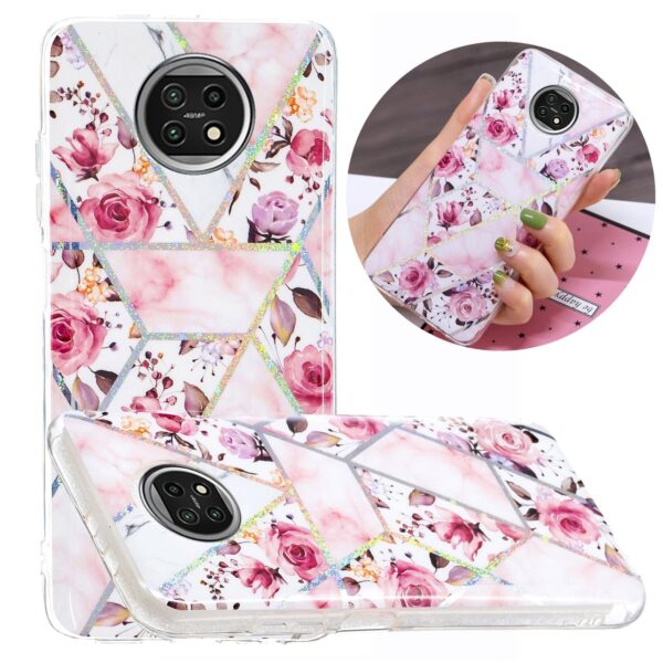 Θήκη Xiaomi Redmi Note 9T Σιλικόνης Τριαντάφυλλα Plating TPU Protective Case Rose