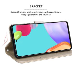 Θήκη Samsung Galaxy A32 4G Βιβλίο Χρυσό Τριαντάφυλλο Rose Embossed Horizontal Flip Case Gold