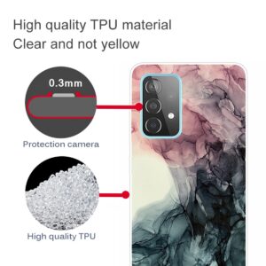 Θήκη Samsung Galaxy A32 4G Σιλικόνης Μάρμαρο Frosted Fashion Marble Shockproof TPU Protective Case Black