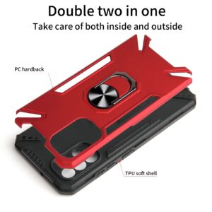 Θήκη Samsung Galaxy A32 4G Μαύρη Με Σταντ PC + TPU Protective Case with Ring Holder Black