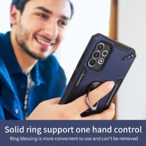 Θήκη Samsung Galaxy A32 4G Μαύρη Με Σταντ PC + TPU Protective Case with Ring Holder Black