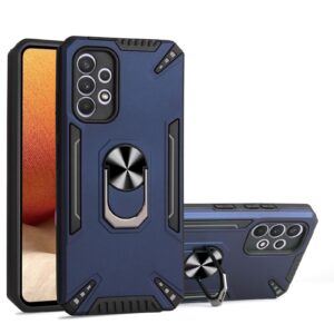 Θήκη Samsung Galaxy A32 4G Μπλε Με Σταντ PC + TPU Protective Case with Ring Holder Royal Blue