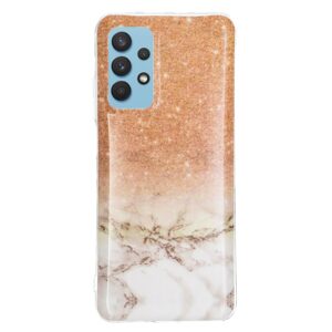Θήκη Samsung Galaxy A32 4G Σιλικόνης Μάρμαρο Marble Pattern Soft TPU Protective Case White Gold