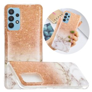 Θήκη Samsung Galaxy A32 4G Σιλικόνης Μάρμαρο Marble Pattern Soft TPU Protective Case White Gold