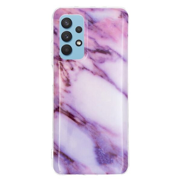 Θήκη Samsung Galaxy A32 4G Σιλικόνης Μάρμαρο Marble Pattern Soft TPU Protective Case Purple