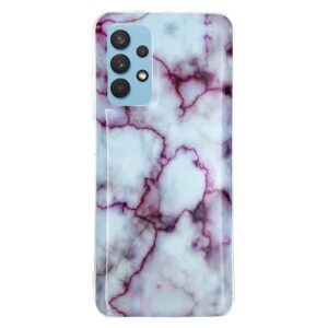Θήκη Samsung Galaxy A32 4G Σιλικόνης Μάρμαρο Marble Pattern Soft TPU Protective Case Red
