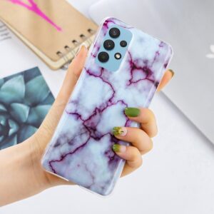 Θήκη Samsung Galaxy A32 4G Σιλικόνης Μάρμαρο Marble Pattern Soft TPU Protective Case Red