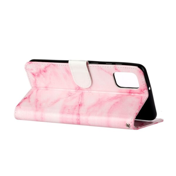 Samsung Galaxy A32 4G Θήκη Βιβλίο Μάρμαρο Colored Drawing Pattern Horizontal Flip Case Pink Marble