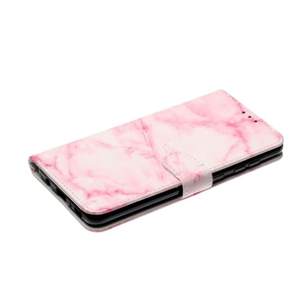 Samsung Galaxy A32 4G Θήκη Βιβλίο Μάρμαρο Colored Drawing Pattern Horizontal Flip Case Pink Marble
