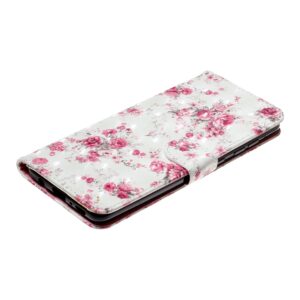 Θήκη Samsung Galaxy A32 4G Βιβλίο Ροζ Τριαντάφυλλα 3D Pattern Horizontal Flip Case Rose Flower