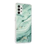 Samsung Galaxy A72 4G / A72 5G Θήκη Σιλικόνης Μάρμαρο Gold Sands Dual-side IMD Marble Pattern Case Green