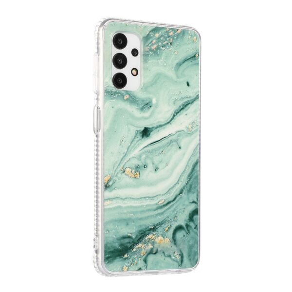 Samsung Galaxy A72 4G / A72 5G Θήκη Σιλικόνης Μάρμαρο Gold Sands Dual-side IMD Marble Pattern Case Green