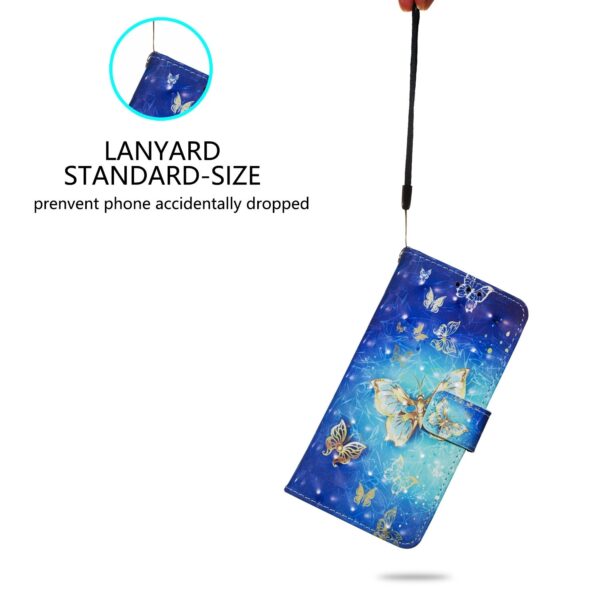 Samsung Galaxy A72 4G / A72 5G Θήκη Βιβλίο Χρυσή Πεταλούδα 3D Painting Horizontal Flip Case Golden Butterfly