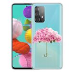 Samsung Galaxy A72 4G / A72 5G Θήκη Σιλικόνης Ομπρέλα Coloured Drawing Pattern Highly Transparent TPU Case Flower Umbrella