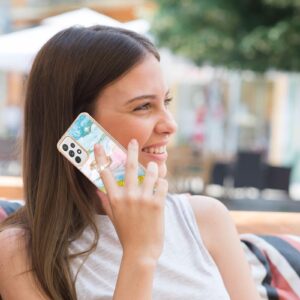 Samsung Galaxy A72 4G / A72 5G Θήκη Σιλικόνης Πράσινο Μάρμαρο Electroplating Marble Pattern Case with Ring Holder Green