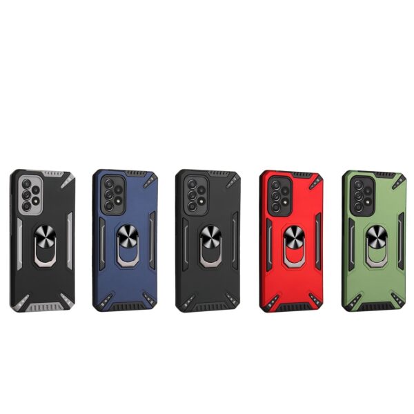 Samsung Galaxy A72 4G / A72 5G Θήκη Μπλε Με Σταντ PC + TPU Protective Case with Ring Holder Royal Blue