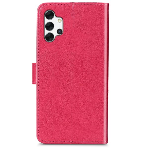 Θήκη Samsung Galaxy A32 4G Βιβλίο Φούξια Four-leaf Clasp Embossed Buckle PU Leather Case Fuchsia