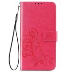 Θήκη Samsung Galaxy A32 4G Βιβλίο Φούξια Four-leaf Clasp Embossed Buckle PU Leather Case Fuchsia