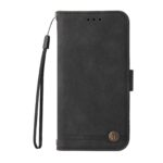 Θήκη Xiaomi 11T / 11T Pro Βιβλίο Μαύρο Skin Feel Life Tree Metal Button Horizontal Flip Leather Case Black