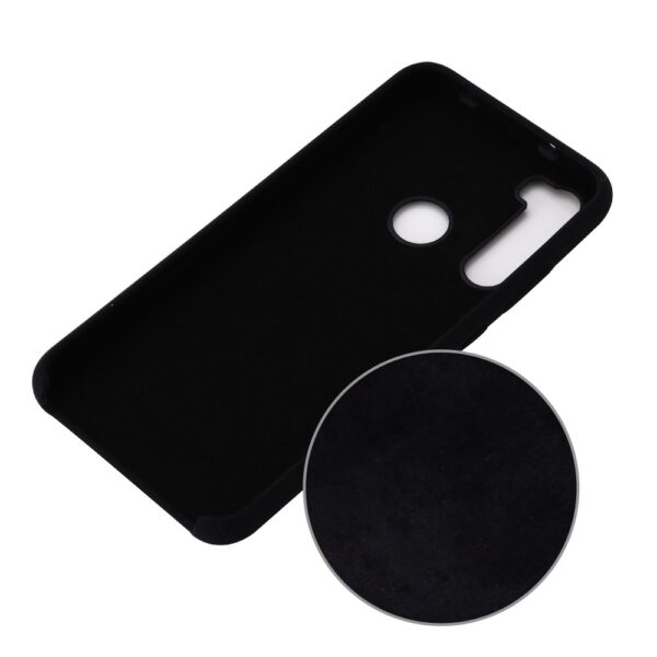 Θήκη Xiaomi Redmi Note 8 / Note 8 2021 Σιλικόνης Μαύρη Pure Color Liquid Silicone Shockproof Full Coverage Case Black