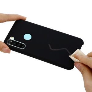 Θήκη Xiaomi Redmi Note 8 / Note 8 2021 Σιλικόνης Μαύρη Pure Color Liquid Silicone Shockproof Full Coverage Case Black