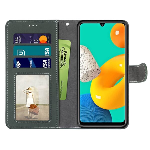 Θήκη Samsung Galaxy A22 4G / M32 4G Βιβλίο Πράσινο Retro Frosted Horizontal Flip PU Leather Case With Holder & Card Green