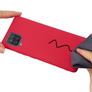 Θήκη Samsung Galaxy A22 4G / M32 4G Σιλικόνης Κόκκινη Solid Color Liquid Silicone Shockproof Case Red