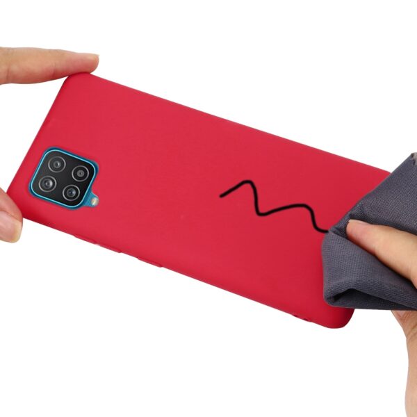 Θήκη Samsung Galaxy A22 4G / M32 4G Σιλικόνης Κόκκινη Solid Color Liquid Silicone Shockproof Case Red