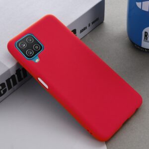 Θήκη Samsung Galaxy A22 4G / M32 4G Σιλικόνης Κόκκινη Solid Color Liquid Silicone Shockproof Case Red