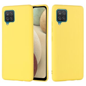 Θήκη Samsung Galaxy A22 4G / M32 4G Σιλικόνης Κίτρινη Solid Color Liquid Silicone Shockproof Case Yellow
