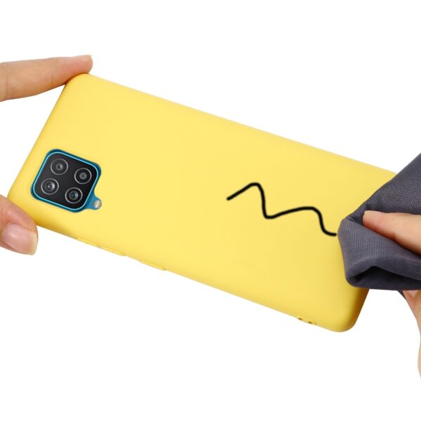 Θήκη Samsung Galaxy A22 4G / M32 4G Σιλικόνης Κίτρινη Solid Color Liquid Silicone Shockproof Case Yellow