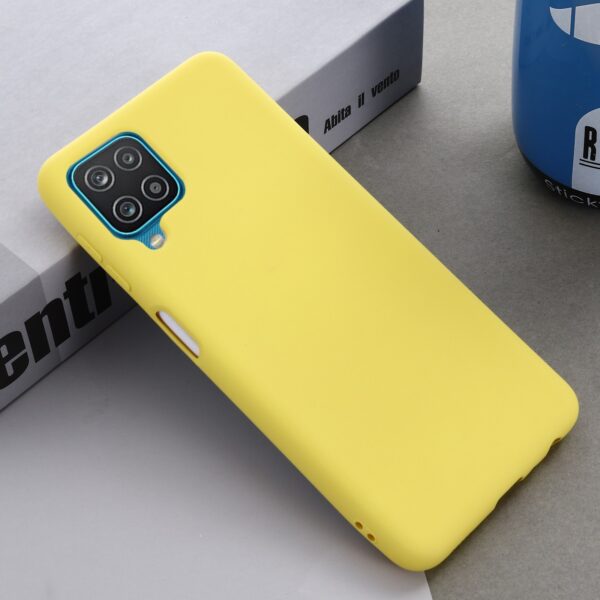 Θήκη Samsung Galaxy A22 4G / M32 4G Σιλικόνης Κίτρινη Solid Color Liquid Silicone Shockproof Case Yellow
