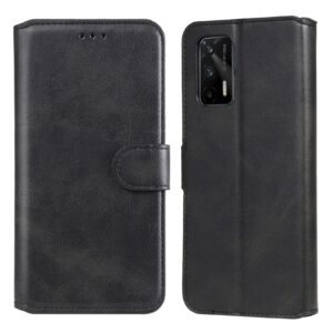 Θήκη Realme GT 5G Βιβλίο Μαύρο Classic Calf Texture Horizontal Flip PU Leather Case with Holder & Card Slots Black