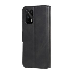 Θήκη Realme GT 5G Βιβλίο Μαύρο Classic Calf Texture Horizontal Flip PU Leather Case with Holder & Card Slots Black