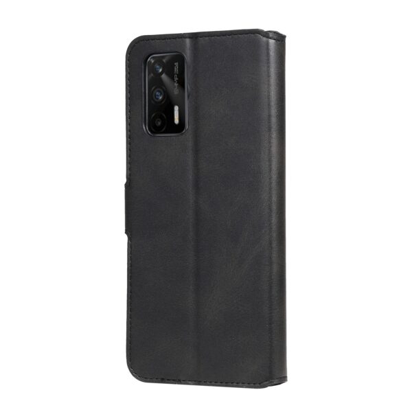Θήκη Realme GT 5G Βιβλίο Μαύρο Classic Calf Texture Horizontal Flip PU Leather Case with Holder & Card Slots Black