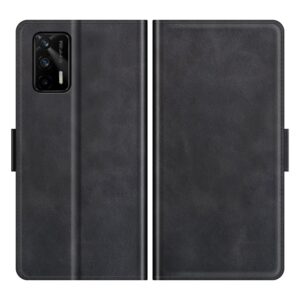 Θήκη Realme GT 5G Βιβλίο Μαύρο Dual-side Magnetic Buckle Wallet Stand Book Case Black