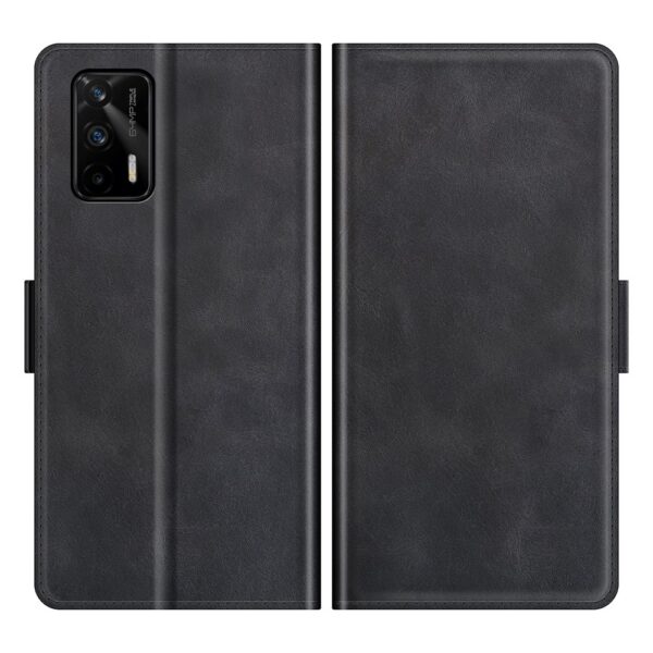 Θήκη Realme GT 5G Βιβλίο Μαύρο Dual-side Magnetic Buckle Wallet Stand Book Case Black Θήκη Realme GT 5G Βιβλίο Μαύρο Dual-side Magnetic Buckle Wallet Stand Book Case Black