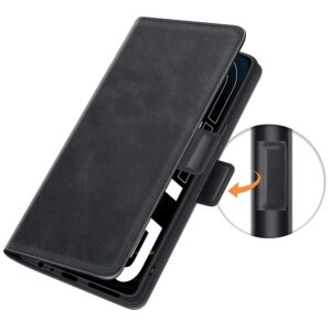 Θήκη Realme GT 5G Βιβλίο Μαύρο Dual-side Magnetic Buckle Wallet Stand Book Case Black