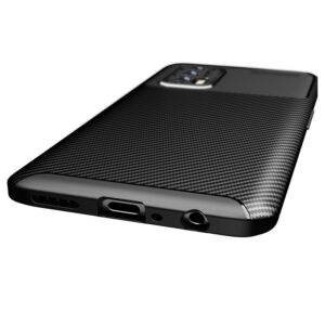 Θήκη Realme GT 5G Σιλικόνης Μπλε Carbon Fiber Texture Shockproof TPU Case Blue