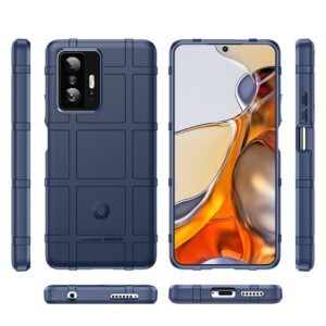Θήκη Xiaomi 11T / 11T Pro Σιλικόνης Μπλε Full Coverage Shockproof TPU Case Silicone Blue