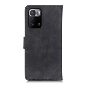 Θήκη Xiaomi Poco X3 GT Βιβλίο Μαύρο KHAZNEH Retro Texture PU + TPU Horizontal Flip Case Black